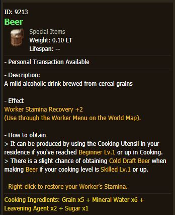 Beer Bdo Calculator