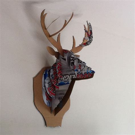 Beer Box Deer Head Template