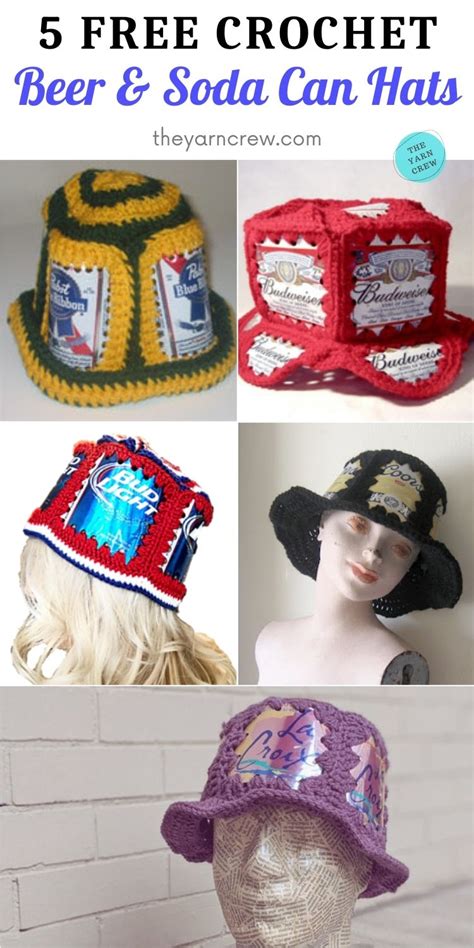 Beer Can Hat Crochet