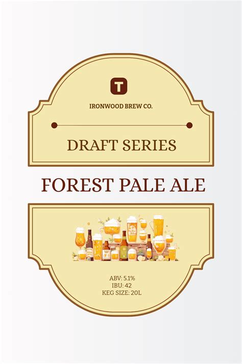 Beer Label Free Template