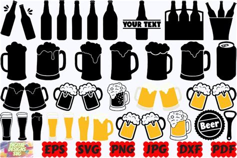 Download Beer SVG Bundle Silhouette