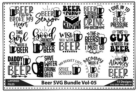 Download Beer SVG Bundle for Cricut Machine