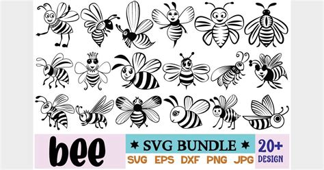Download Bees MEGA Bundle SVG Bee Bundle SVG... Commercial Use For Crafts