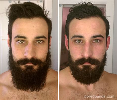 Before And After Beard Trim