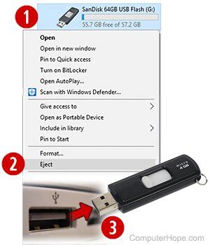 Before you eject USB drives from your PC