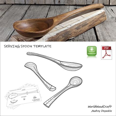 Beginner Free Pattern Printable Spoon Carving Templates