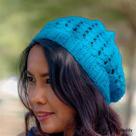 Beginner Crochet Slouchy Hat