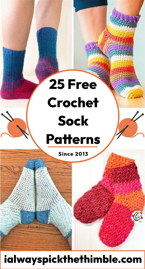Beginner Crochet Sock Pattern Free