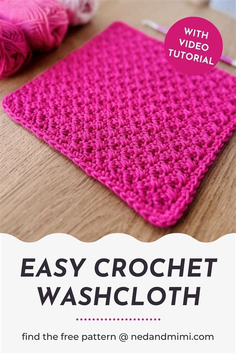 Beginner Crochet Washcloth
