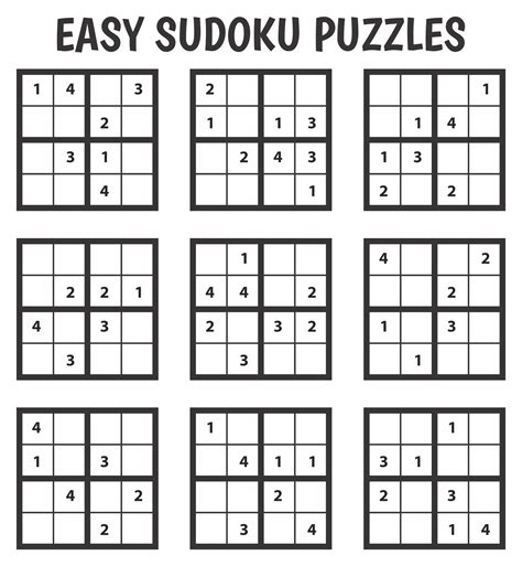 Beginner Easy Sudoku Printable