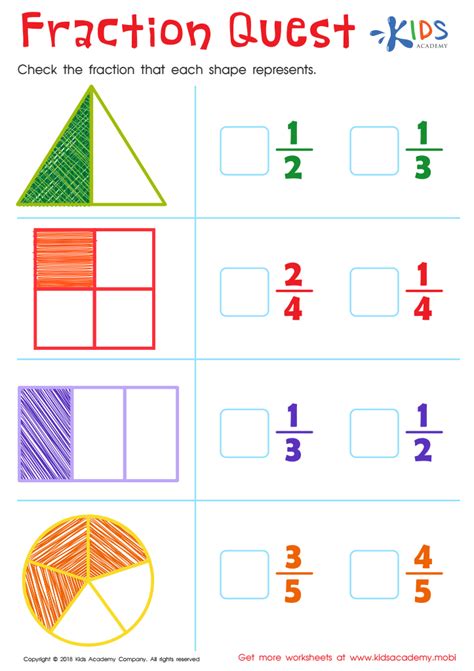 Unlock the Joy of Learning Fractions with Our Fun Kindergarten Worksheets!