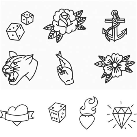 100 Simple Tattoos for the Beginner Canvas