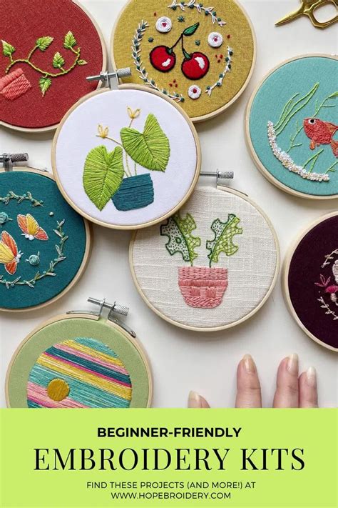 Beginner-Friendly Embroidery Kits
