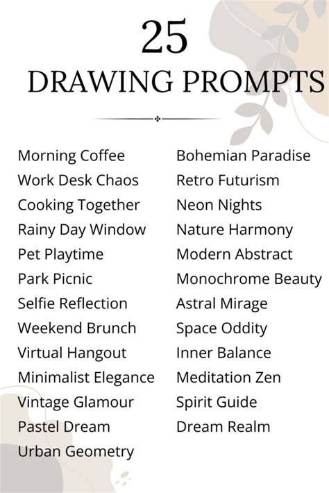 Beginner-Friendly Sketch Prompts