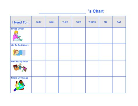 Behavior Chart Pre K