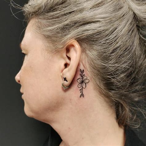 Behind Ear Tattoos
