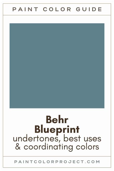 Discover the Beauty of Behr Blueprint: A Timeless Hue