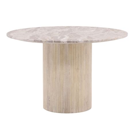 Beige Marble Dining Table