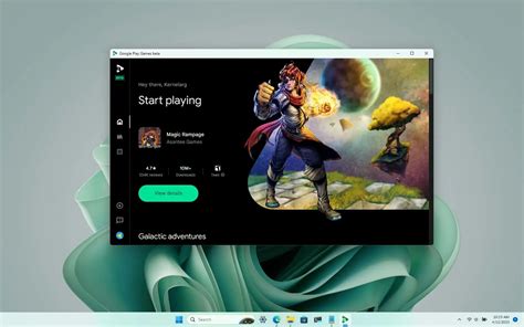 Being on the Windows 11 beta lets you play Android apps