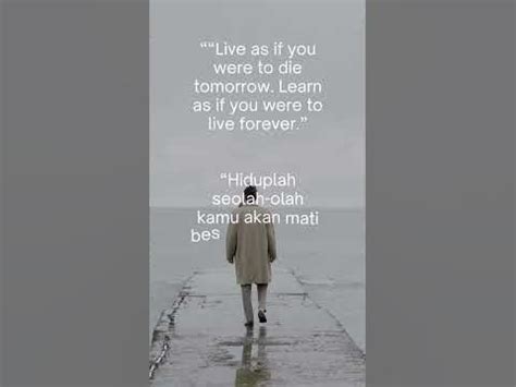 Belajarlah seolah-olah kamu akan hidup selamanya