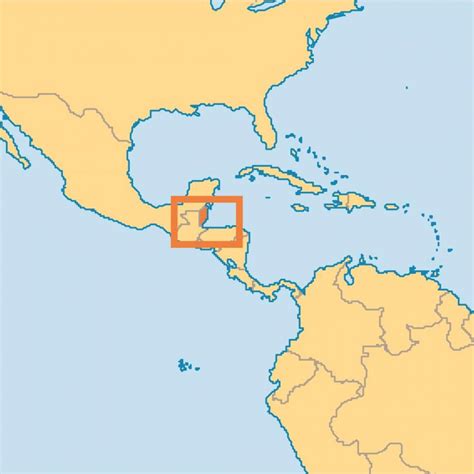 Belize On A World Map