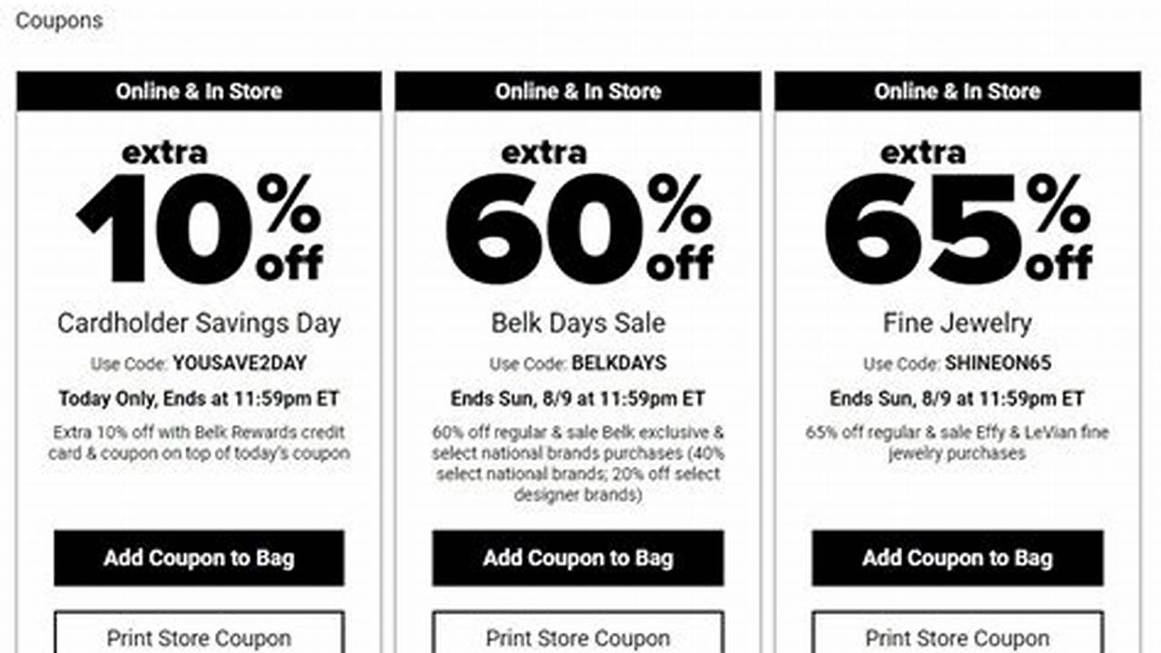 Belk Promo Code 2025