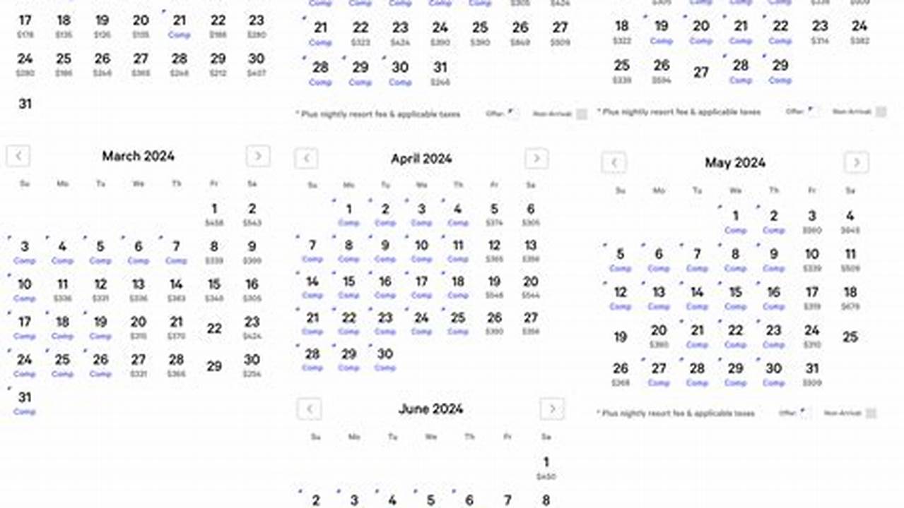 Bellagio Convention Calendar