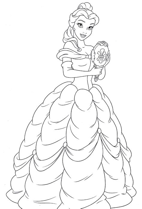 Belle Coloring Pages Printable