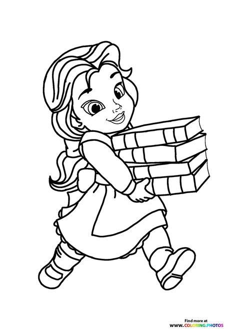 Belle Princess Coloring Page