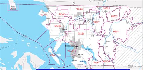 MarketMAPS Bellingham, WA Metro Area Wall Map 2018 ZIP