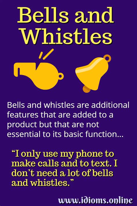Bells and whistles