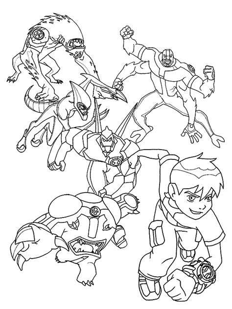 Ben 10 Coloring