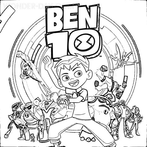 Ben 10 Coloring Pages Free