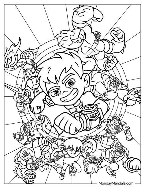 Ben 10 Coloring Pages Pdf