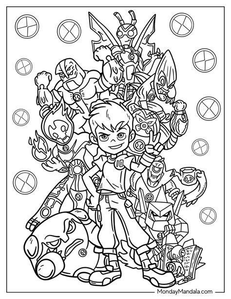 Ben 10 Coloring Sheets