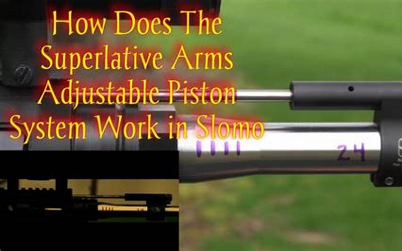 Benefits Of A Superlative Arms Piston Kit