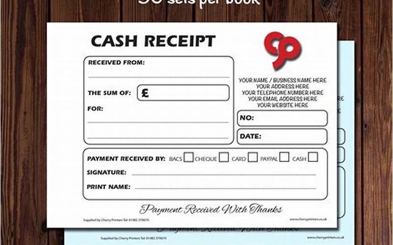 Benefits Of Personalized Cash Receipt Books