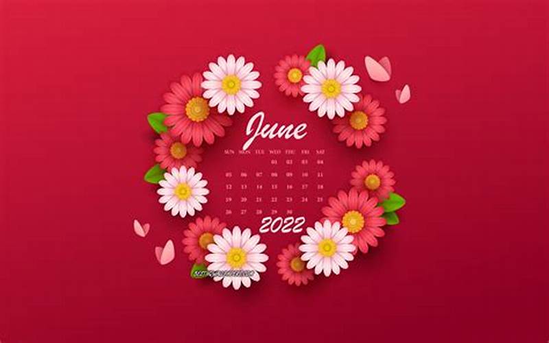 Benefits Of Using A June 2022 Calendar Wallpaper