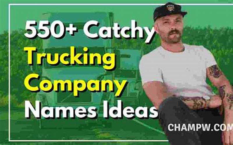 Benefits Of Using A Trucking Name Generator