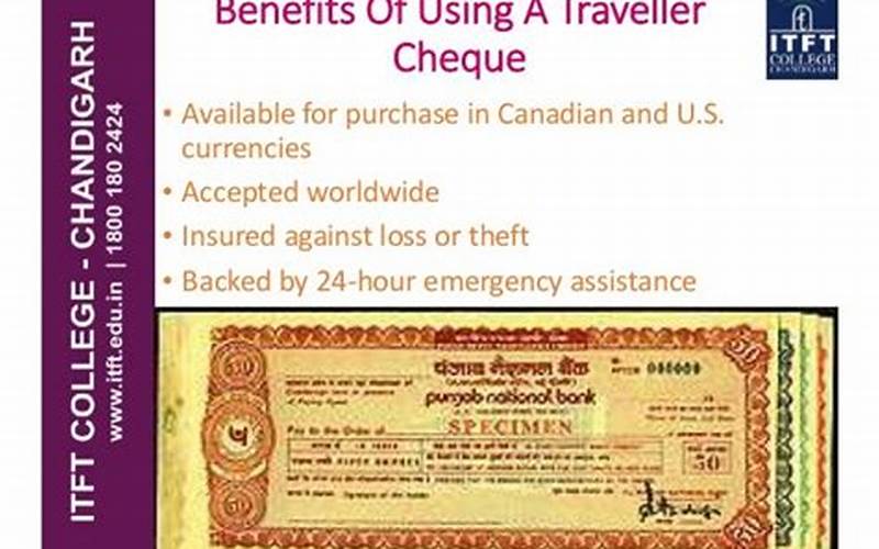 Benefits Of Using Travellers Cheques