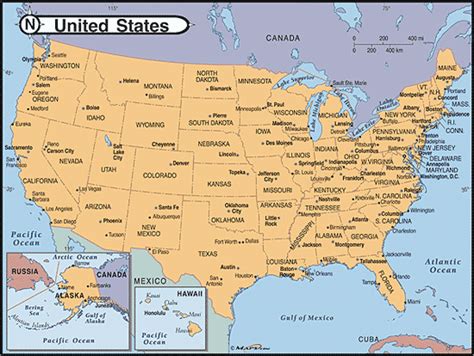 Benefits of using MAP Map Of The United States With Major Cities