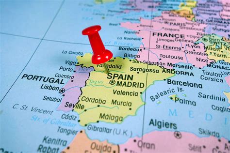 Map Spain On The World Map
