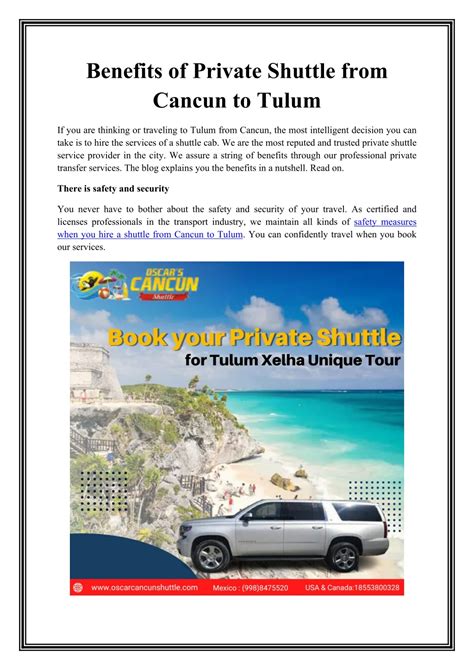 Benefits Private Shuttle