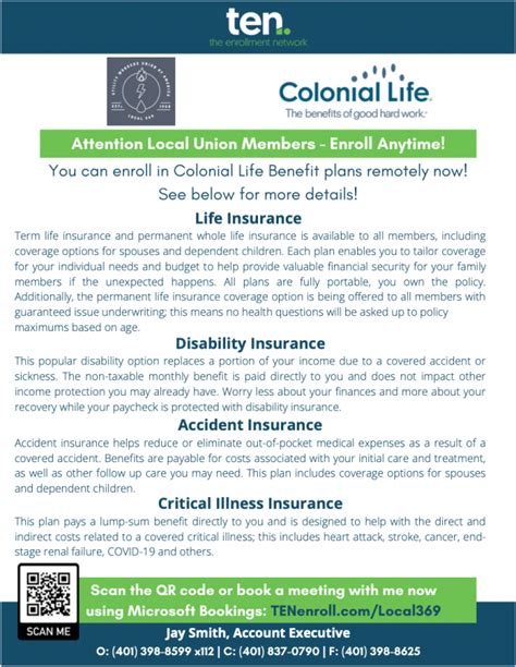 Peace of Mind Colonial Supplemental Insurance