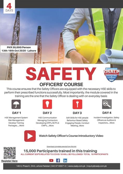 Benefits of Completing a Safety Officer Training Course