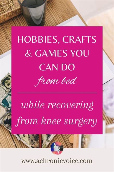 Benefits of Creative Crafts for Post-Surgery Recovery