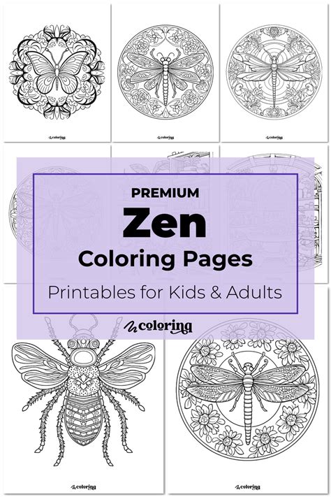 Benefits of Engaging with Zen Coloring Pages