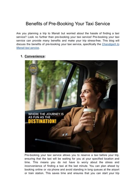 Benefits of Pre-Booking