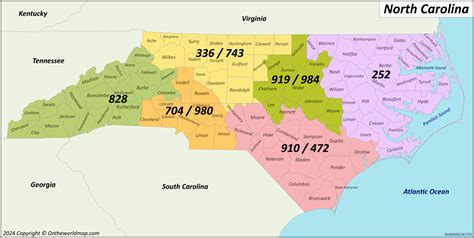 Benefits of using MAP Area Code Map North Carolina