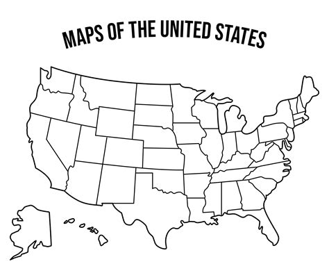 Benefits of using MAP Blank Map Of 50 States